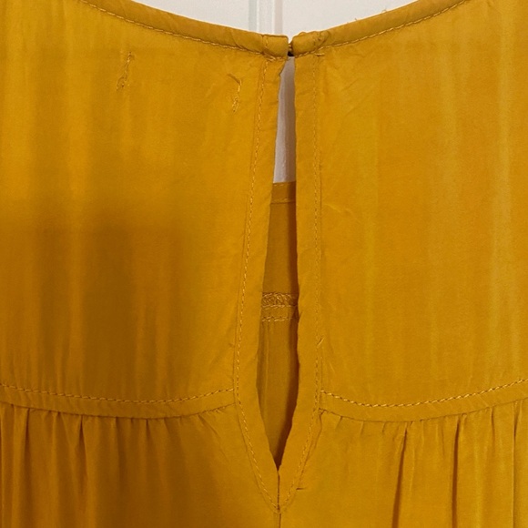 Max Studio Tiered Sleeveless Yellow Maxi Dress Size S - Picture 2 of 16